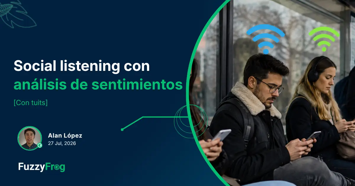 Pipeline de social listening clasificando el sentimiento de conversación pública en redes sociales