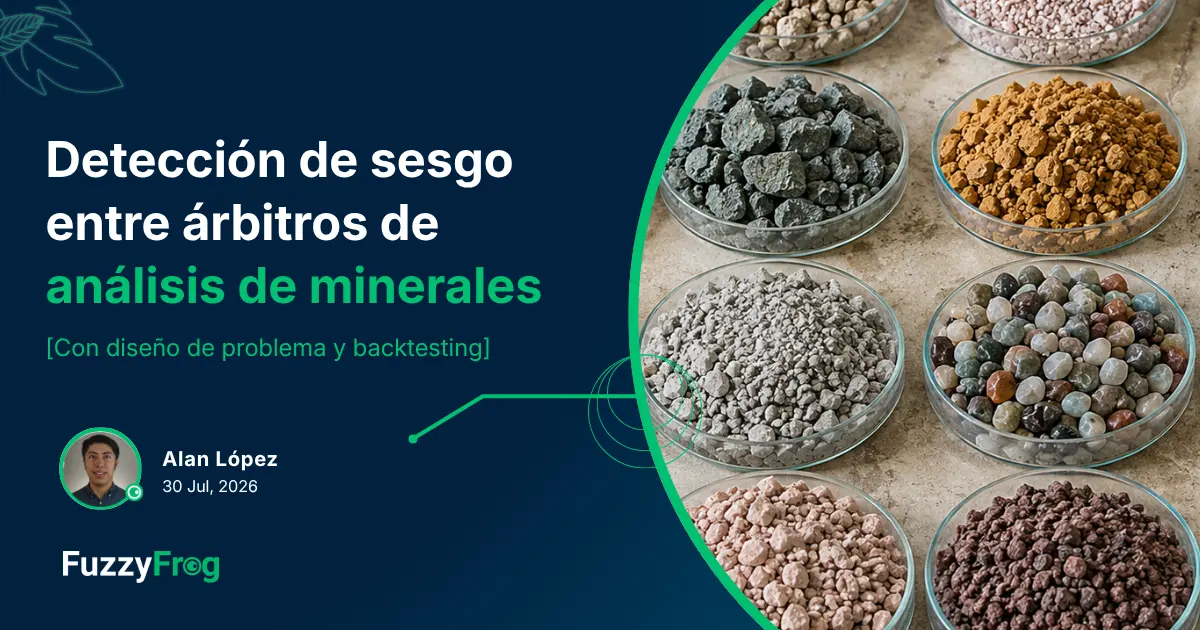 Análisis de sesgo entre árbitros de laboratorio en transacciones de concentrados minerales usando pruebas de hipótesis y machine learning