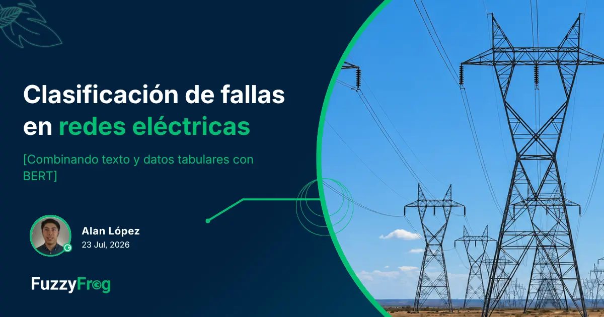 Red de distribución eléctrica con miles de interrupciones registradas, analizada con machine learning para clasificar la causa de cada falla