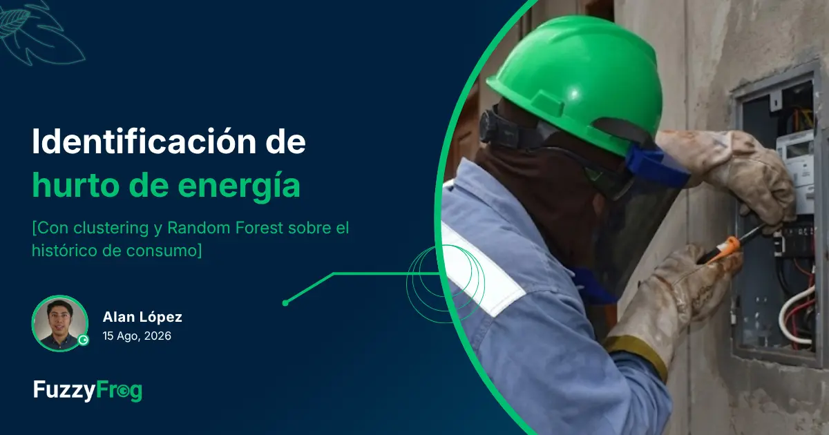 Histórico de consumo eléctrico mensual de servicios en baja tensión, analizado con machine learning para priorizar inspecciones de hurto de energía
